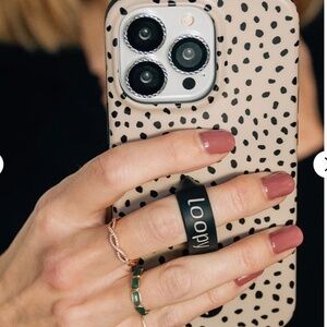 iPhone 15 Pro Max Loopy Mocha Dots Case